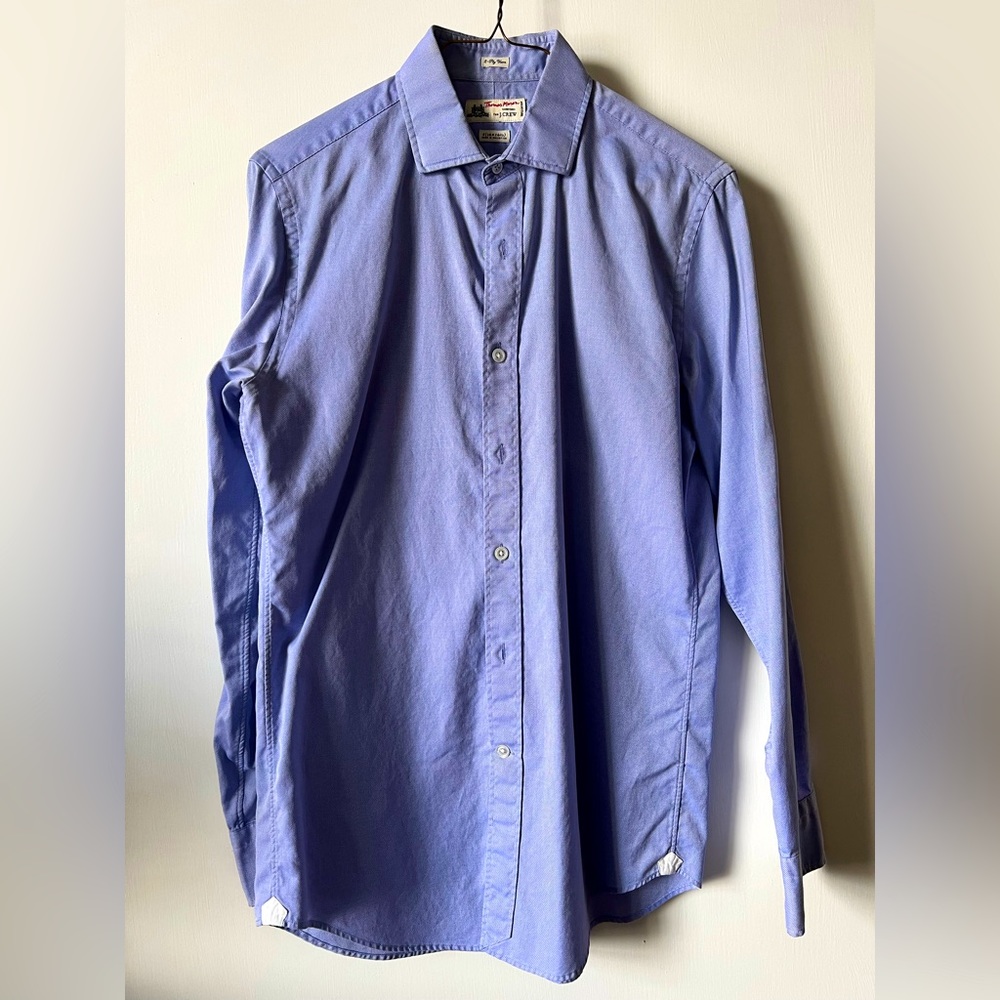 J.Crew Thomas Mason 2 Ply Yarn Cotton Oxford Dress Shirt
